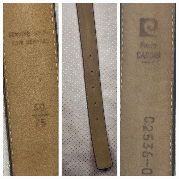 Vintage Pierre Cardin Gray Belt.1st hole at 28.5".Last hole at 32" - Picture 6 of 6